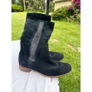 Ugg Black leather boots